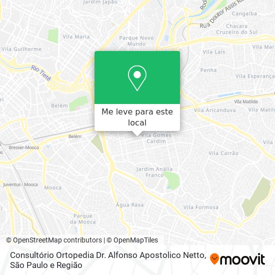 Consultório Ortopedia Dr. Alfonso Apostolico Netto mapa