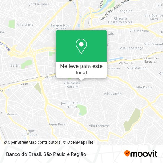 Banco do Brasil mapa