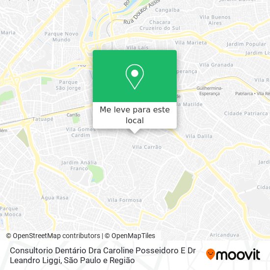 Consultorio Dentário Dra Caroline Posseidoro E Dr Leandro Liggi mapa