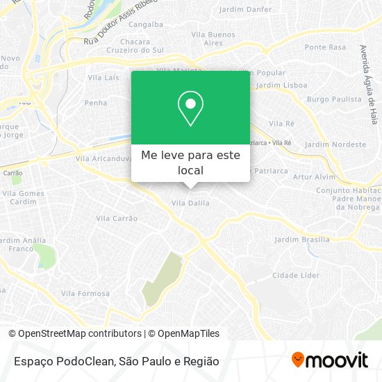 Espaço PodoClean mapa