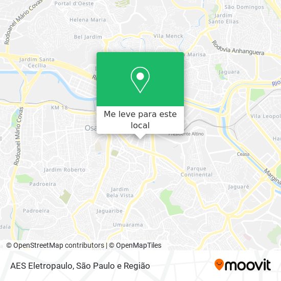 AES Eletropaulo mapa