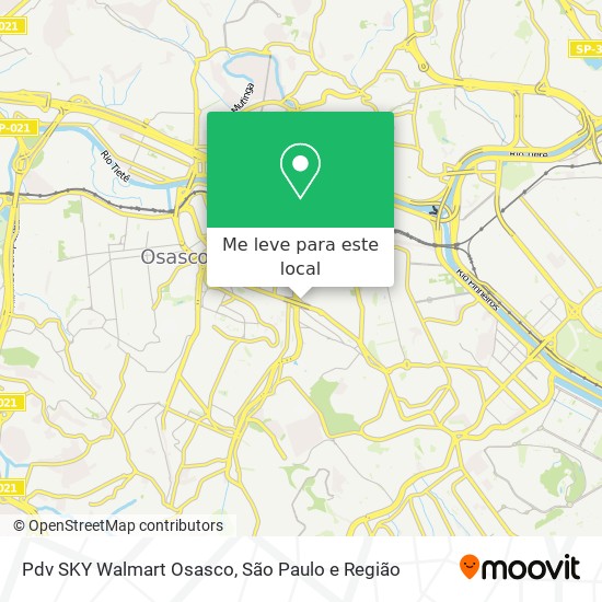 Pdv SKY Walmart Osasco mapa