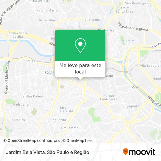 Jardim Bela Vista mapa
