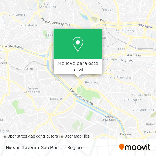 Nissan Itavema mapa