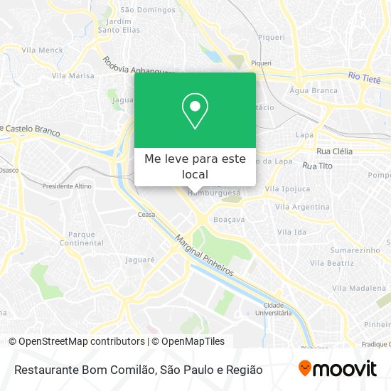 Restaurante Bom Comilão mapa