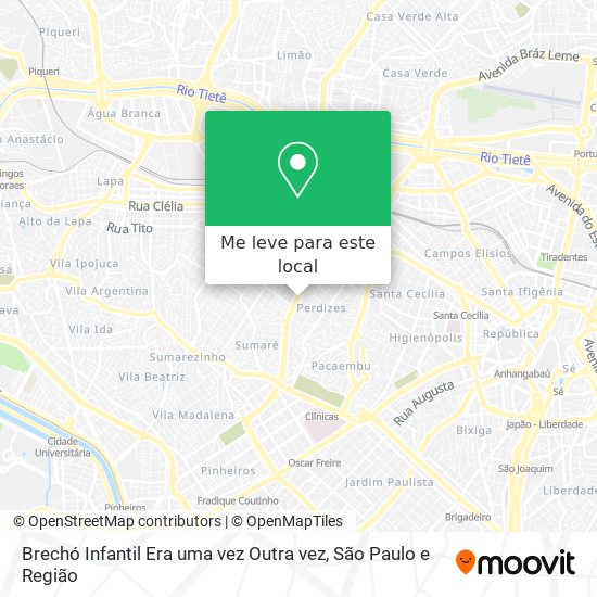 Brechó Infantil Era uma vez Outra vez mapa