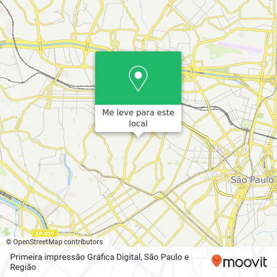 Primeira impressão Gráfica Digital mapa