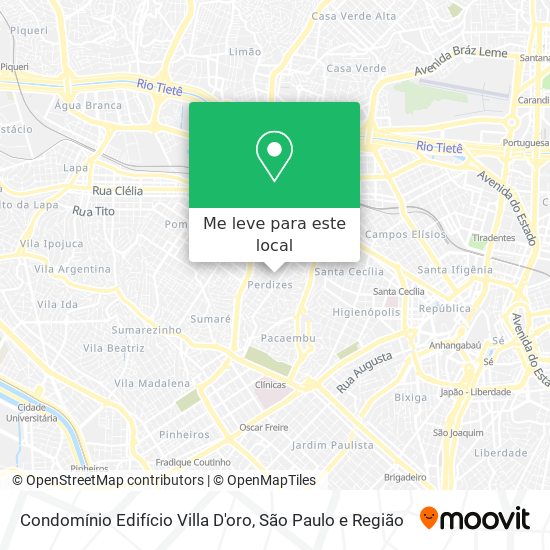 Condomínio Edifício Villa D'oro mapa