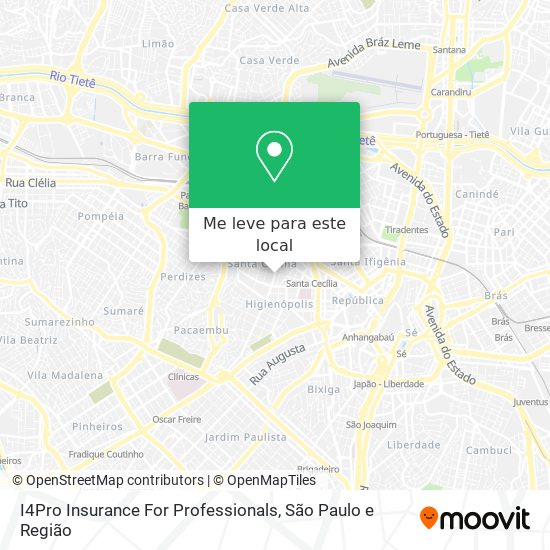 I4Pro Insurance For Professionals mapa