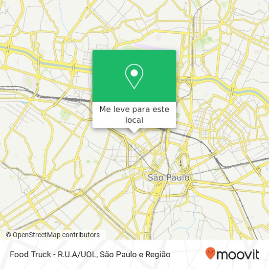 Food Truck - R.U.A/UOL mapa