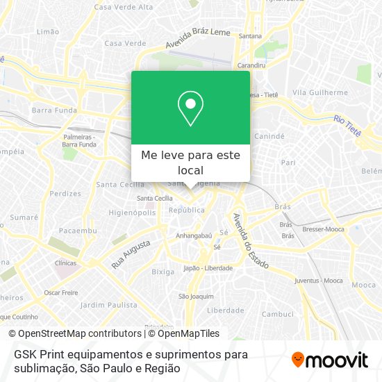 GSK Print equipamentos e suprimentos para sublimação mapa