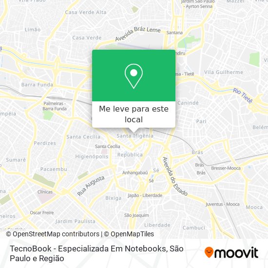 TecnoBook -  Especializada Em Notebooks mapa