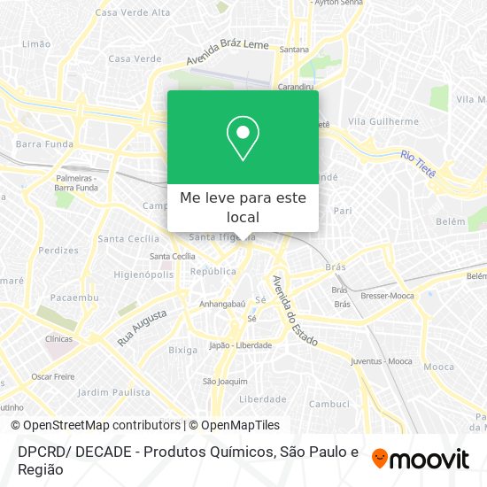 DPCRD/ DECADE - Produtos Químicos mapa