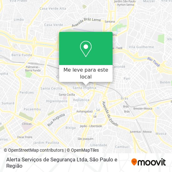 Alerta Serviços de Segurança Ltda mapa