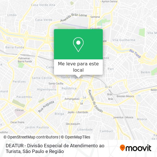 DEATUR - Divisão Especial de Atendimento ao Turista mapa