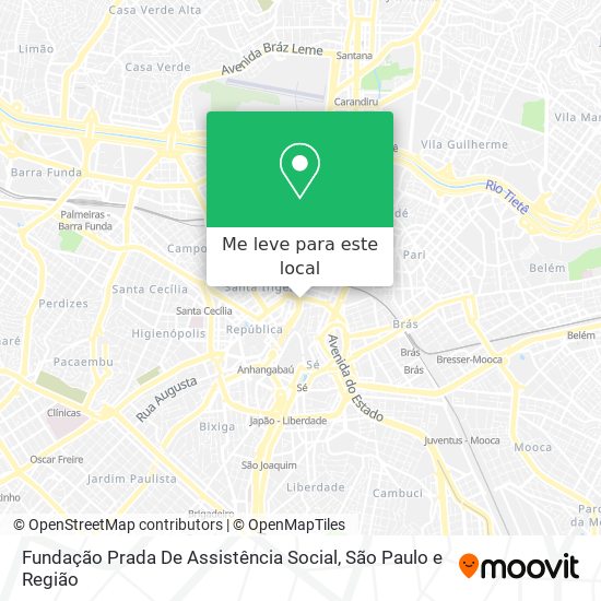 Fundação Prada De Assistência Social mapa