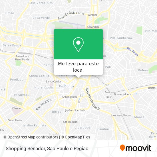 Shopping Senador mapa