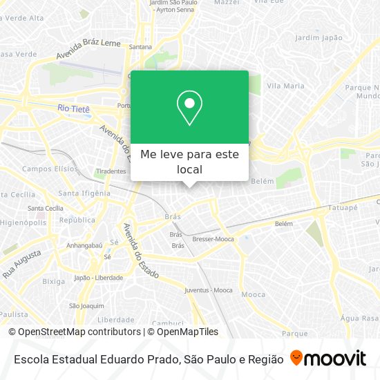 Escola Estadual Eduardo Prado mapa