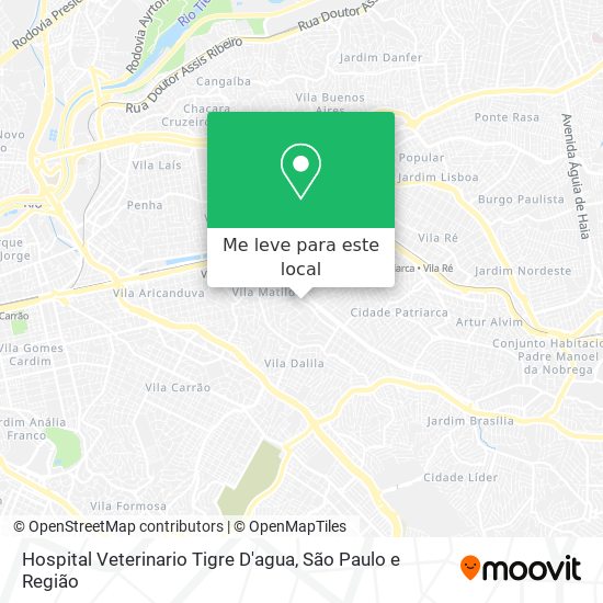 Hospital Veterinario Tigre D'agua mapa