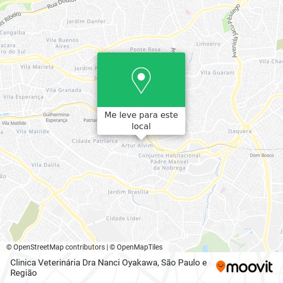 Clinica Veterinária Dra Nanci Oyakawa mapa