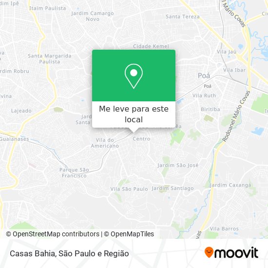 Casas Bahia mapa