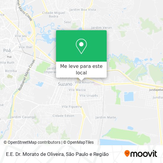 E.E. Dr. Morato de Oliveira mapa
