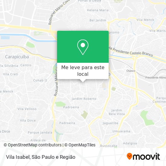 Vila Isabel mapa