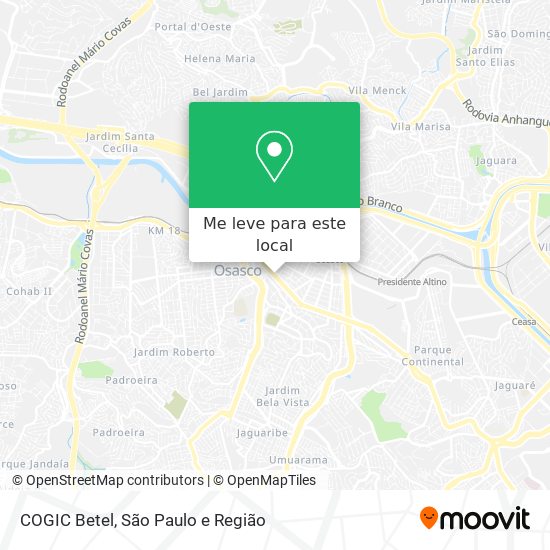 COGIC Betel mapa