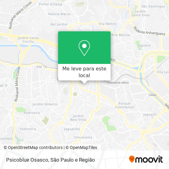 Psicoblue Osasco mapa