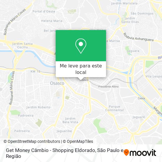 Get Money Câmbio - Shopping Eldorado mapa