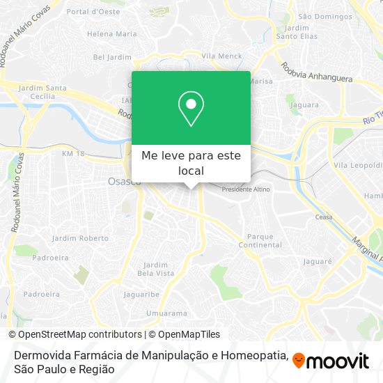 Dermovida Farmácia de Manipulação  e Homeopatia mapa