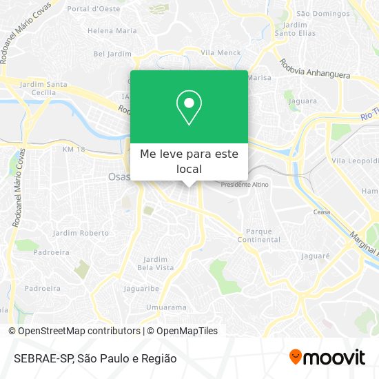 SEBRAE-SP mapa