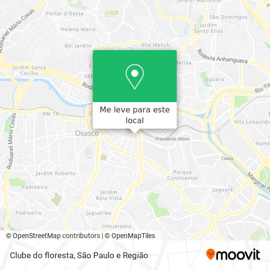 Clube do floresta mapa