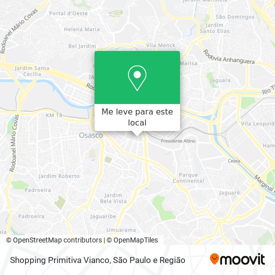 Shopping Primitiva Vianco mapa