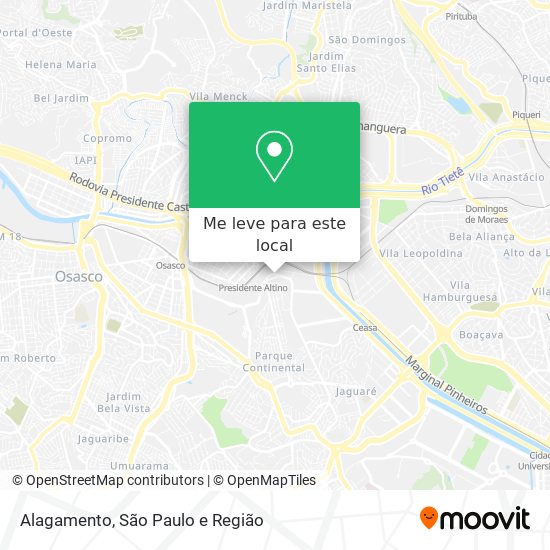 Alagamento mapa