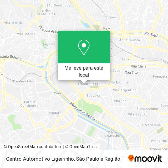Centro Automotivo Ligeirinho mapa