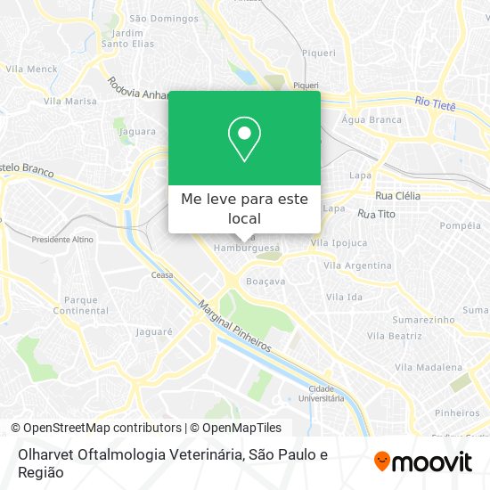 Olharvet Oftalmologia Veterinária mapa