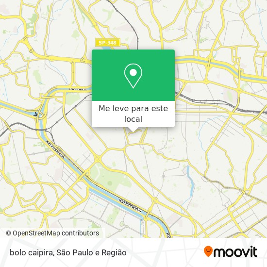 bolo caipira mapa