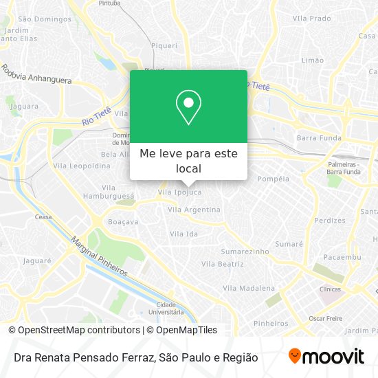 Dra Renata Pensado Ferraz mapa