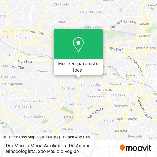 Dra Marcia Maria Auxiliadora De Aquino - Ginecologista mapa