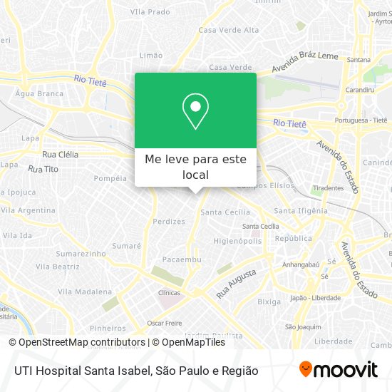 UTI Hospital Santa Isabel mapa