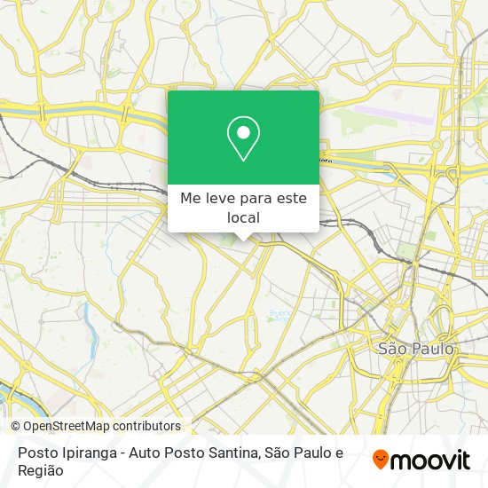 Posto Ipiranga - Auto Posto Santina mapa