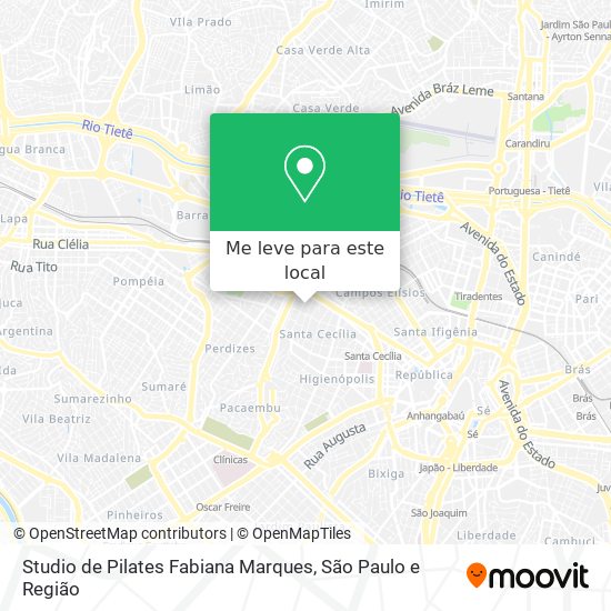 Studio de Pilates Fabiana Marques mapa