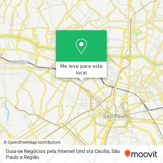 Guia-se Negócios pela Internet Und sta Cecilia mapa
