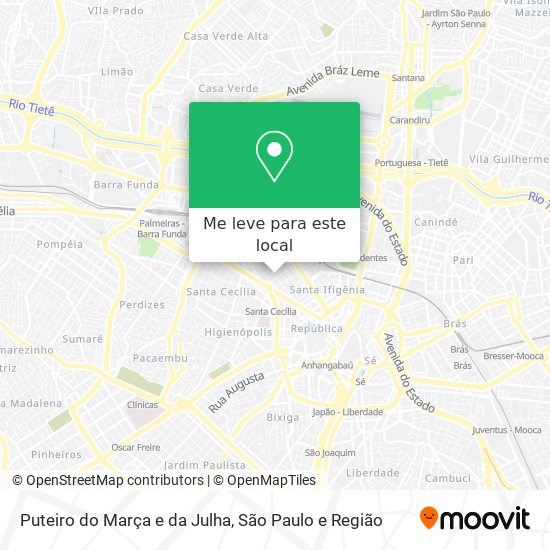 Puteiro do Marça e da Julha mapa