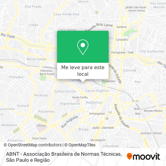 ABNT - Associação Brasileira de Normas Técnicas mapa