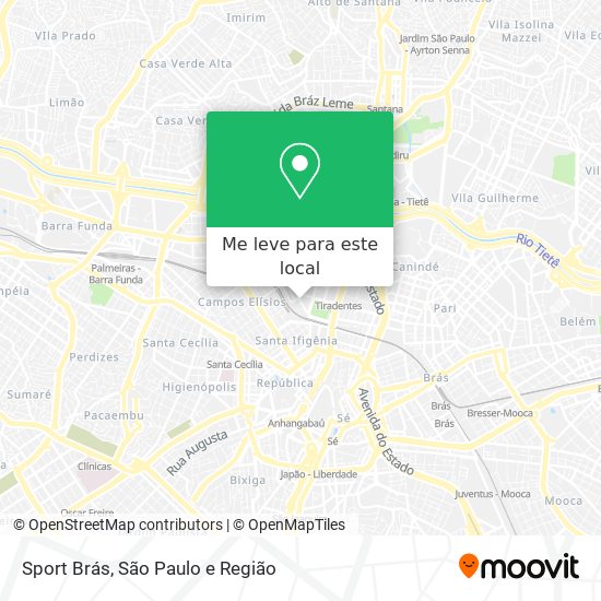 Sport Brás mapa