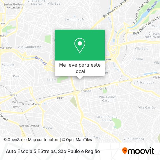 Auto Escola 5 EStrelas mapa