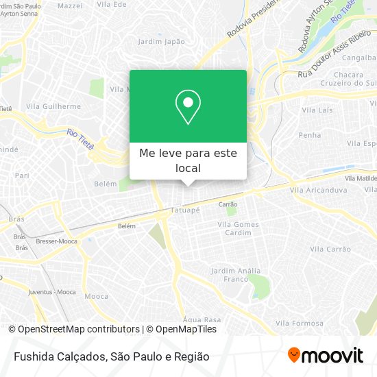 Fushida Calçados mapa