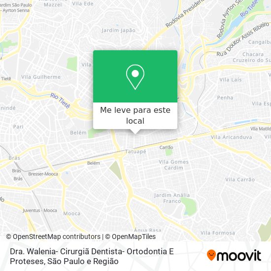 Dra. Walenia- Cirurgiã Dentista- Ortodontia E Proteses mapa